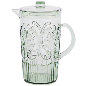 ACRYLIC SCOLLOP PITCHER GREEN